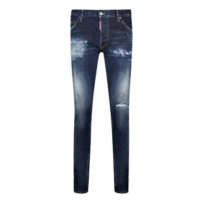 Pre-owned Dsquared2 Herren Roehrenjeans Cool Guy Jean Dsquared D2 Jeans In Blau