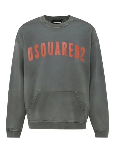 Dsquared2 Green Cotton Jumper