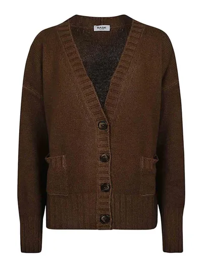 Base Wool And Cashmere Blend Sweater In Brown