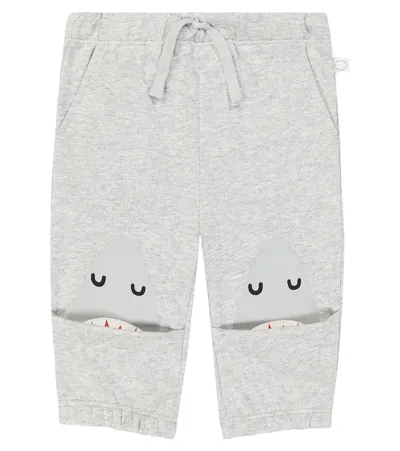 Stella Mccartney Baby Cotton Jersey Sweatpants In Grey