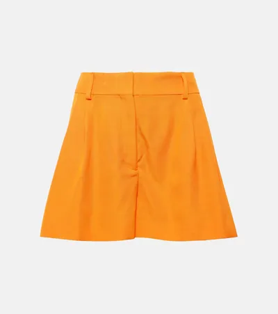 Stella Mccartney High-rise Shorts In Orange