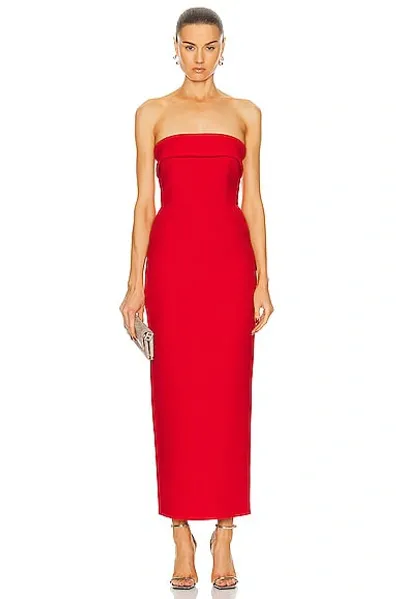 The New Arrivals By Ilkyaz Ozel Rhea Dress In Red