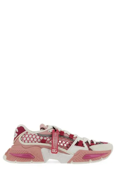 Dolce & Gabbana Airmaster Logo Tag Chunky Mesh Sneakers In Multi