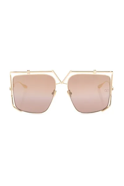 Valentino Garavani Valentino Eyewear Square In Gold