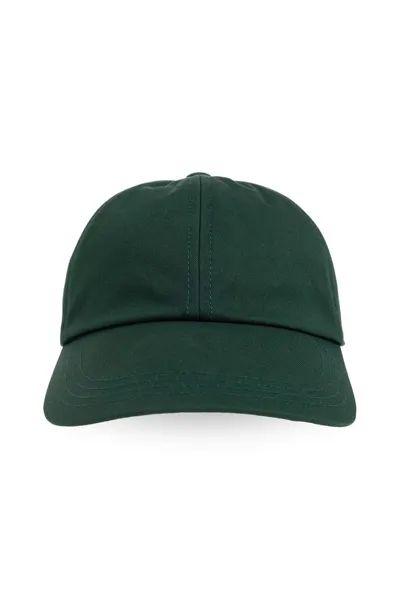 Burberry Logo Embroidered Baseball Cap In Green