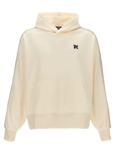 Palm Angels Monogram Hoodie In White