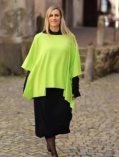 Pre-owned Philomena Christ - Lagenlook Oversize Pullover Gr 44 46 48 50 52 54 Grün