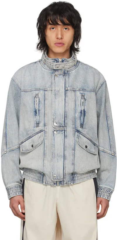 Isabel Marant Blue Jakito Denim Jacket In 30lu Light Blue