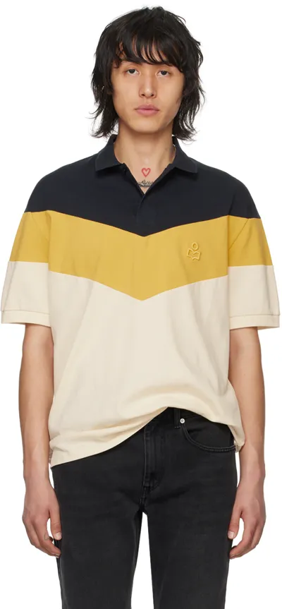 Isabel Marant Multicolor Anton Polo In Yellow & Orange