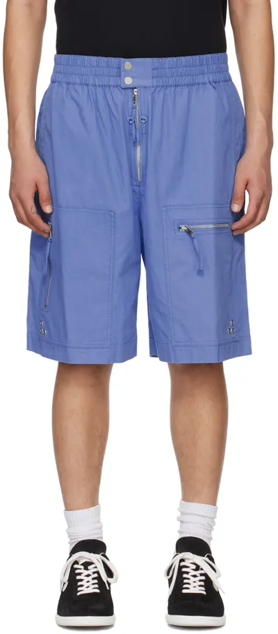 Isabel Marant Blue Nahlan Shorts In 30sb Slate Blue