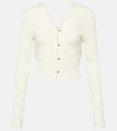 Chloé Wool-blend Cardigan In White