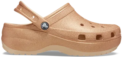 Crocs Classic Platform Glitter Sabots Femmes Shitake 39