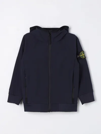 Stone Island Junior Jacket  Kids Color Blue