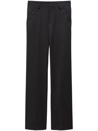 Filippa K Straight Tailored Trousers In Black