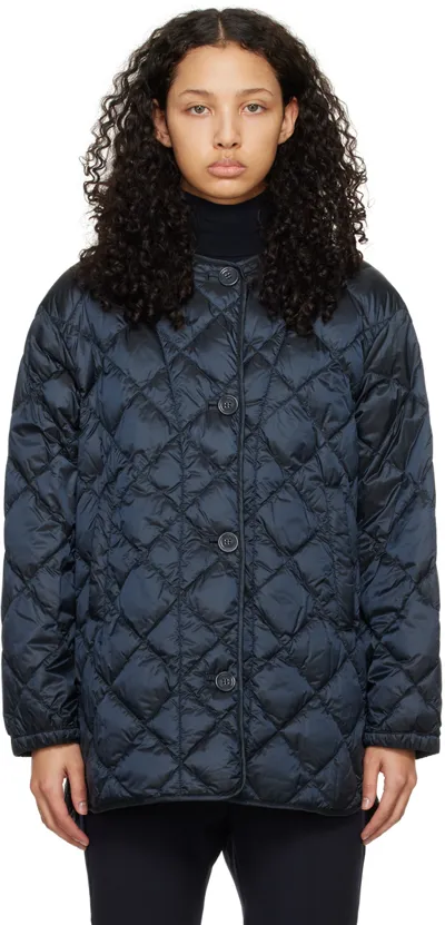 Max Mara Csoft Quilted Jacket - The Cube In Blu_notte