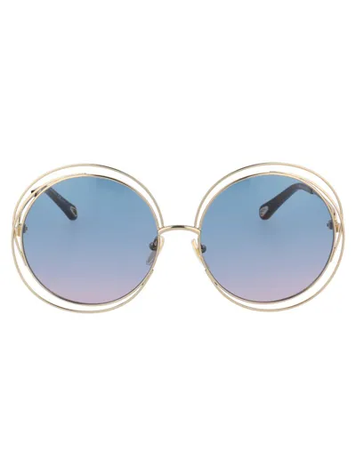 Chloé Chloe Eyewear Sunglasses In Gold