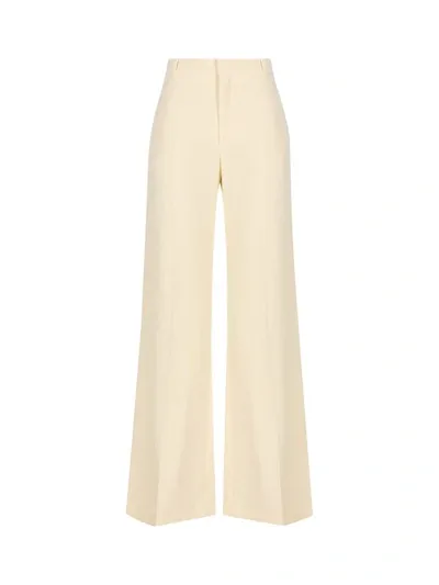 Chloé Wide-leg Tailored Trousers In Coconut Milk