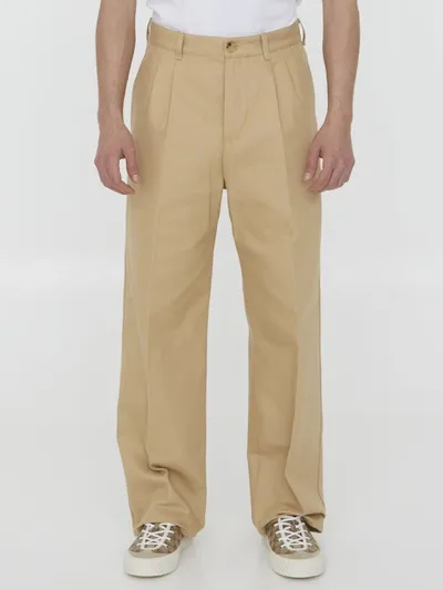 Gucci Beige Cotton Pants