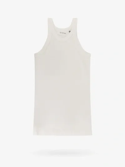 Sportmax 'caccia' Ribbed Tank Top In White