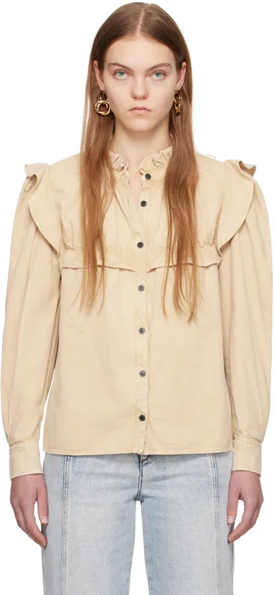 Isabel Marant Étoile Beige Idety Shirt In 23sd Sand