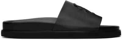 Off-white Black Cloud Arrow Slides In Black Black