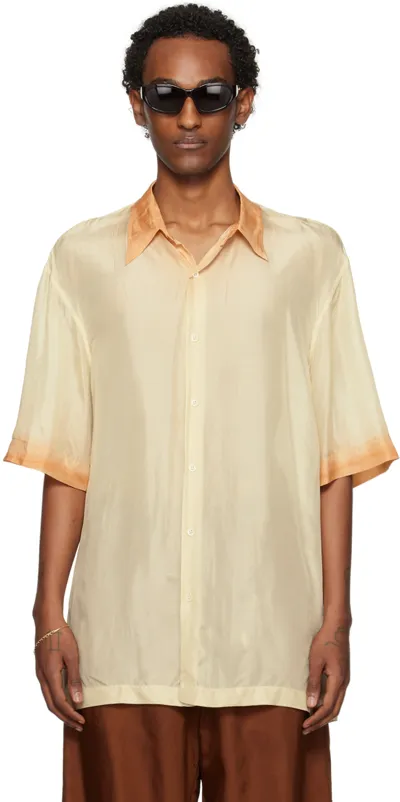 Dries Van Noten Orange Gradient Shirt In 353 Orange