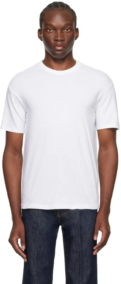 Auralee White Seamless T-shirt