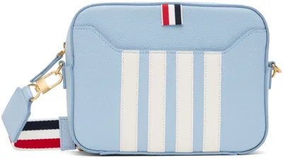 Thom Browne Crossbody Camera Bag In Light Blue