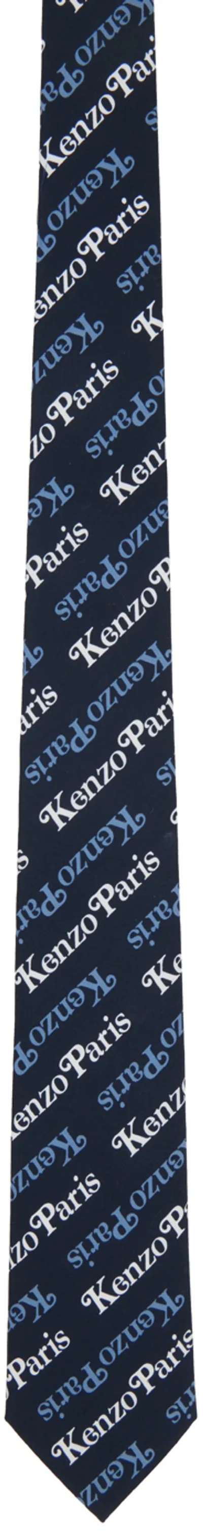 Kenzo Navy  Paris Gram Tie In Blue