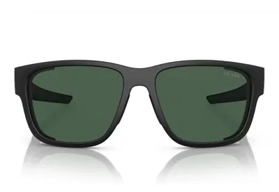 Prada Eyewear Square Frame Sunglasses In Matte Black