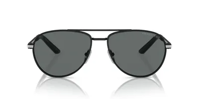 Prada Eyewear Aviator Sunglasses In Black