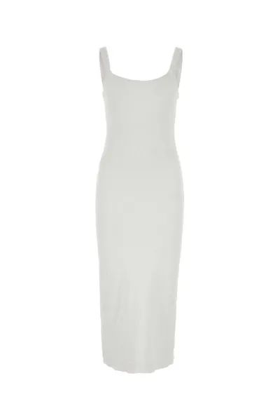 Chloé Ribbed Sleeveless Dress In White