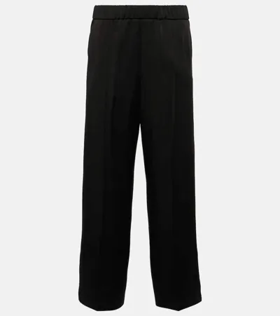 Jil Sander High-rise Flared Pants In Black