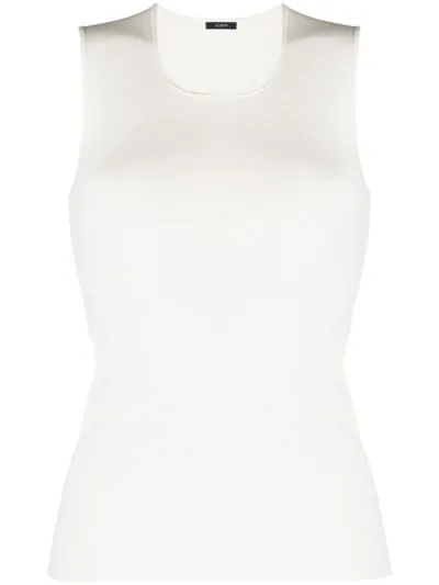 Joseph Stretch Tank In Silk Clothing In White