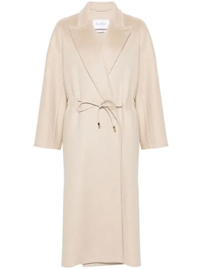 Max Mara Cashmere Coat In Beige