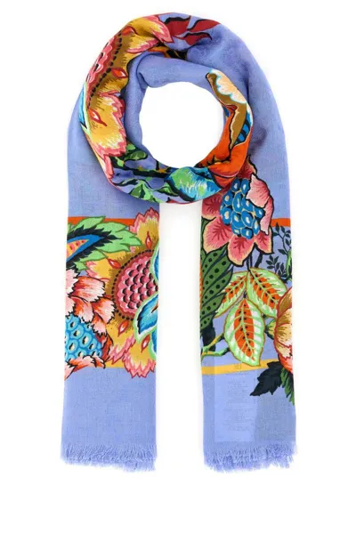 Etro Floral Jacquard Scarf In Multi