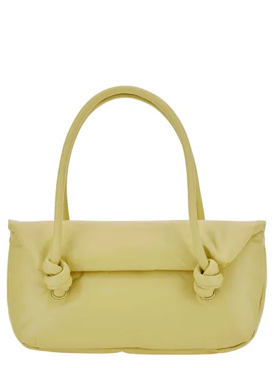 Jil Sander Knot Shoulder Small In Beige