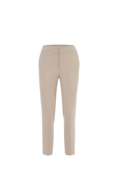 Max Mara Pegno Regular Fit Trousers In Beige