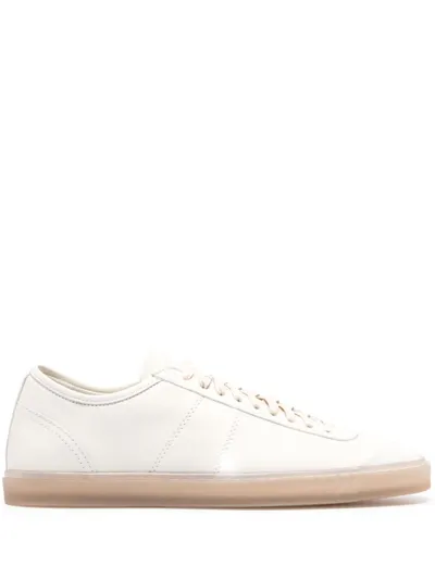 Lemaire Linoleum Leather Slip-on Sneakers In Clay White