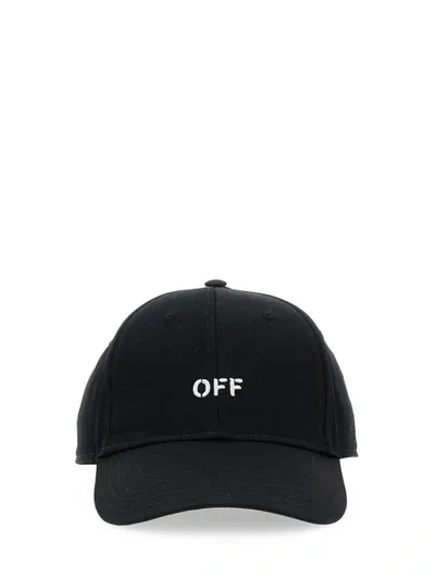 Off-white Baseball Cap In Black