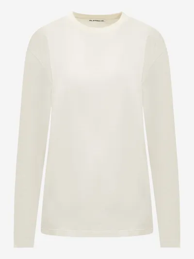 Jil Sander Cotton T-shirt In Ecru