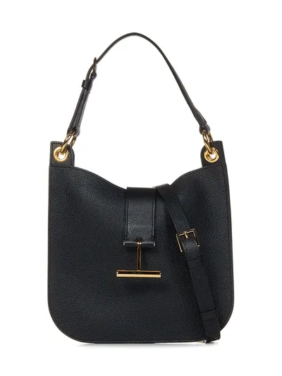 Tom Ford Borsa A Spalla Tara Small  In Black