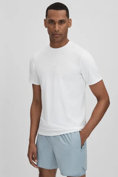 Reiss White Jax Castore Performance Crew Neck T-shirt