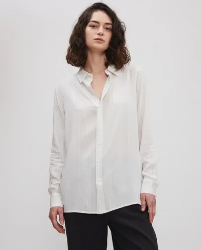 Reid Buttoned Tunic In White