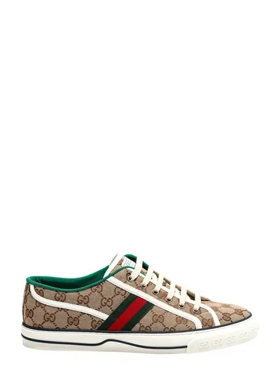 Gucci Tennis 1977 Canvas Sneakers In Beige