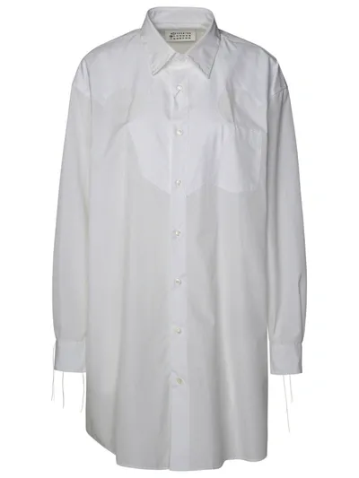 Maison Margiela Oversized Cotton Shirt In White