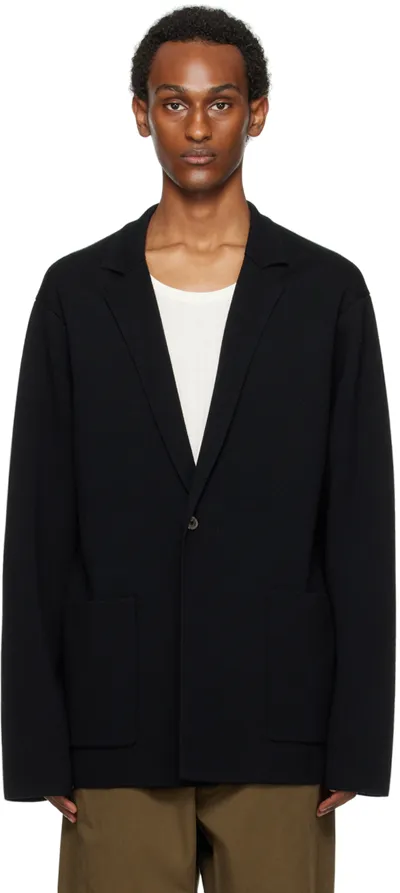 King & Tuckfield Black Blazer Cardigan