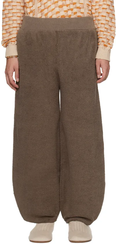 Isa Boulder Ssense Exclusive Brown Sweatpants In Stone