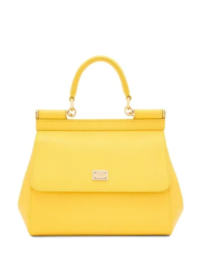 Dolce & Gabbana Women Medium Sicily Handbag In Yellow