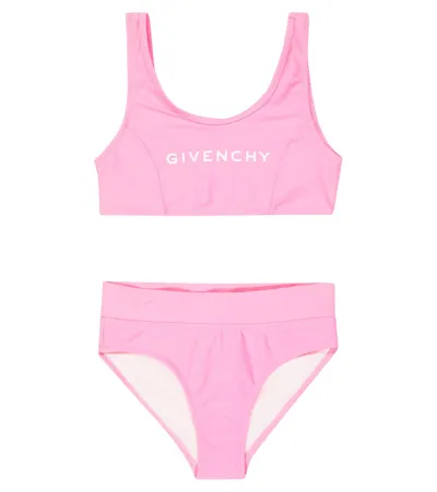 Givenchy Kids' Logo Bikini In Pink